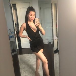 Cross Back Low V Romper